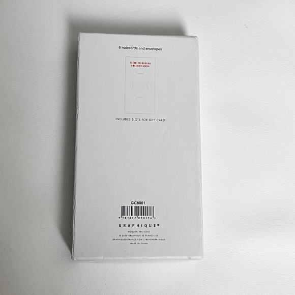 The Best Teacher in the World Notecard Envelopes Set of 8 - Picture 8 of 11